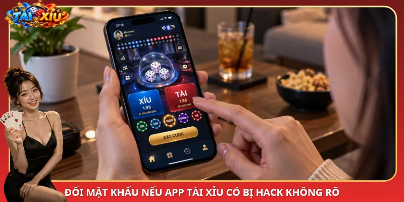 Đổi mật khẩu nếu App Tài Xỉu có bị hack không rõ