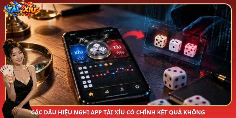 Các dấu hiệu nghi app Tài Xỉu có chỉnh kết quả không