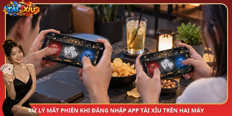 Xử lý mất phiên khi đăng nhập App Tài Xỉu trên hai máy