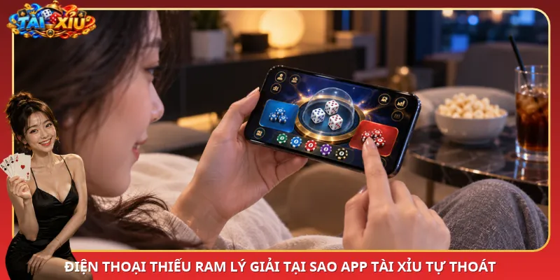Điện thoại thiếu RAM lý giải tại sao App Tài Xỉu tự thoát