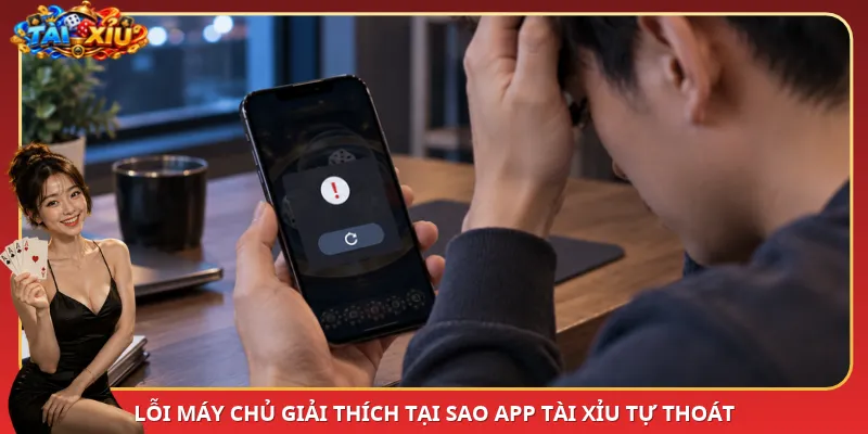 Lỗi máy chủ giải thích tại sao App Tài Xỉu tự thoát