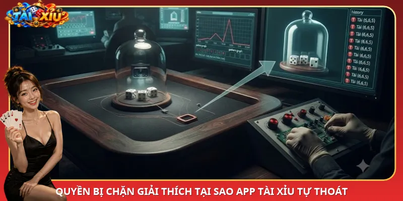 Quyền bị chặn giải thích tại sao App Tài Xỉu tự thoát