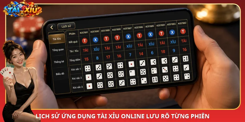 Lịch sử ứng dụng Tài Xỉu online lưu rõ từng phiên