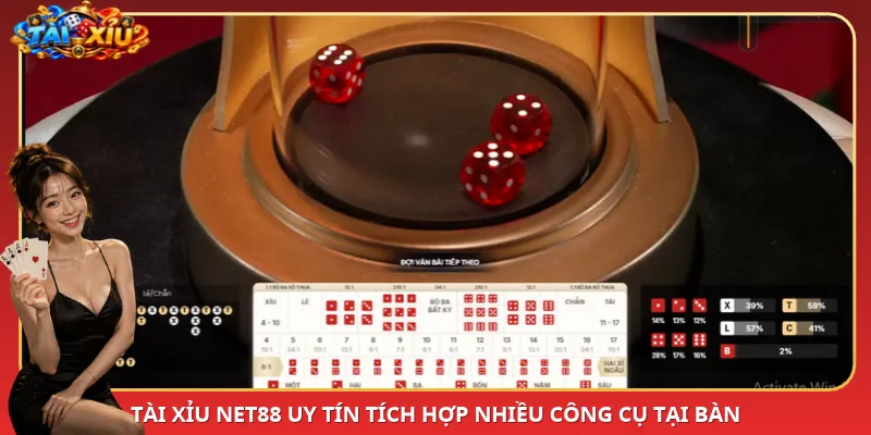 Tài Xỉu Net88 uy tín tích hợp nhiều công cụ tại bàn