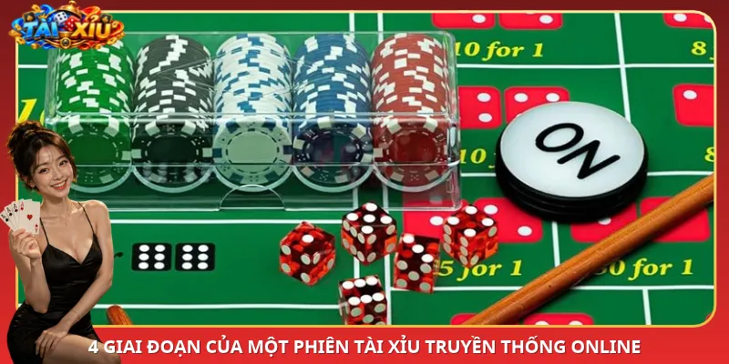 4 giai đoạn của một phiên Tài Xỉu truyền thống online