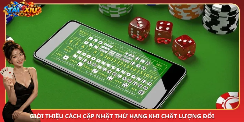 Giới thiệu cách cập nhật thứ hạng khi chất lượng đổi