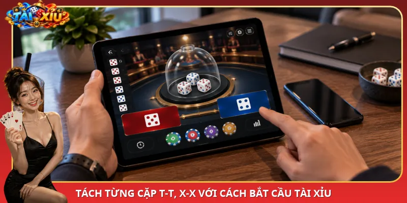 Tách từng cặp T-T, X-X với cách bắt cầu Tài Xỉu