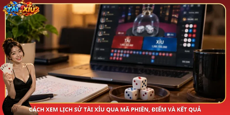 Cách xem lịch sử Tài Xỉu qua mã phiên, điểm và kết quả