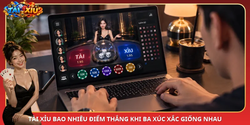 Tài Xỉu bao nhiêu điểm thắng khi ba xúc xắc giống nhau